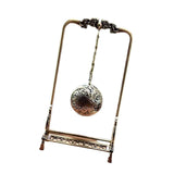 Maxbell Alloy Hollow Incense Burner Incense Holder for Meditation Yoga Living Room 15.5x9.5x30cm Argent