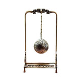 Maxbell Alloy Hollow Incense Burner Incense Holder for Meditation Yoga Living Room 15.5x9.5x30cm Argent