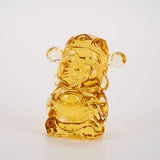 Maxbell 5 Pieces Crystal Chinese God of Wealth Figurines for Bookshelf Decoration