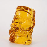 Maxbell 5 Pieces Crystal Chinese God of Wealth Figurines for Bookshelf Decoration