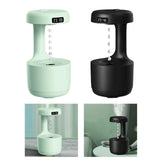 Maxbell Desktop Humidifier Low Noise 800ml Antigravity Water Drop Night Light Green