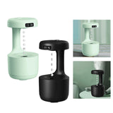 Maxbell Desktop Humidifier Low Noise 800ml Antigravity Water Drop Night Light Green