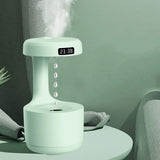 Maxbell Desktop Humidifier Low Noise 800ml Antigravity Water Drop Night Light Green