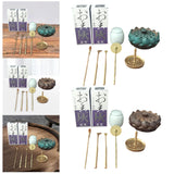 Maxbell 9x Incense Tools Set Incense Shovel Incense Spoon Incense Brush Incense Road Brown