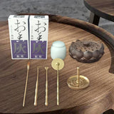 Maxbell 9x Incense Tools Set Incense Shovel Incense Spoon Incense Brush Incense Road Brown