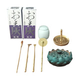 Maxbell 9x Incense Tools Set Incense Shovel Incense Spoon Incense Brush Incense Road Green