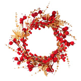 Maxbell Chinese Artifical Red Berry Wreath Crafts Wedding Room Decor Durable DIY