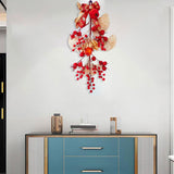 Maxbell Handcraft Chinese New Year Wreath Hanging Garland for Bedroom Home Decor Style A