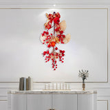 Maxbell Handcraft Chinese New Year Wreath Hanging Garland for Bedroom Home Decor Style A