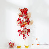 Maxbell Handcraft Chinese New Year Wreath Hanging Garland for Bedroom Home Decor Style A