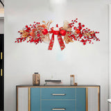 Maxbell Handcraft Chinese New Year Wreath Hanging Garland for Bedroom Home Decor Style B