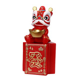 Maxbell Piggy Bank Sculpture Animal Statue Saving Box for Office Decoration Ornament Red
