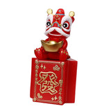 Maxbell Piggy Bank Sculpture Animal Statue Saving Box for Office Decoration Ornament Red