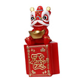 Maxbell Piggy Bank Sculpture Animal Statue Saving Box for Office Decoration Ornament Red