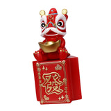 Maxbell Piggy Bank Sculpture Animal Statue Saving Box for Office Decoration Ornament Red