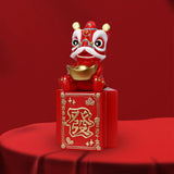 Maxbell Piggy Bank Sculpture Animal Statue Saving Box for Office Decoration Ornament Red