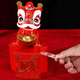 Maxbell Piggy Bank Sculpture Animal Statue Saving Box for Office Decoration Ornament Red