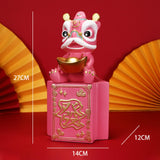 Maxbell Piggy Bank Sculpture Animal Statue Saving Box for Office Decoration Ornament Pink