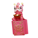Maxbell Piggy Bank Sculpture Animal Statue Saving Box for Office Decoration Ornament Pink