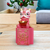 Maxbell Piggy Bank Sculpture Animal Statue Saving Box for Office Decoration Ornament Pink