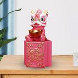 Maxbell Piggy Bank Sculpture Animal Statue Saving Box for Office Decoration Ornament Pink