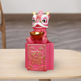 Maxbell Piggy Bank Sculpture Animal Statue Saving Box for Office Decoration Ornament Pink