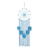 Maxbell Boho Macrame Wall Hanging Pendant Braided Tassel for Home Bedroom Party Blue