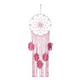 Maxbell Boho Macrame Wall Hanging Pendant Braided Tassel for Home Bedroom Party Pink