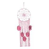 Maxbell Boho Macrame Wall Hanging Pendant Braided Tassel for Home Bedroom Party Pink