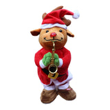 Maxbell Electric Christmas Musical Doll for Restaurant Birthday Present Ornament Elk