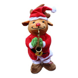 Maxbell Electric Christmas Musical Doll for Restaurant Birthday Present Ornament Elk