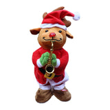 Maxbell Electric Christmas Musical Doll for Restaurant Birthday Present Ornament Elk