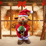 Maxbell Electric Christmas Musical Doll for Restaurant Birthday Present Ornament Elk