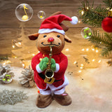 Maxbell Electric Christmas Musical Doll for Restaurant Birthday Present Ornament Elk
