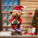 Maxbell Electric Christmas Musical Doll for Restaurant Birthday Present Ornament Elk