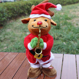 Maxbell Electric Christmas Musical Doll for Restaurant Birthday Present Ornament Elk