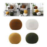 Maxbell Round Pillow Cushion Seating Cushion Plush Toy for Valentines Decoration Brown