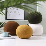 Maxbell Round Pillow Cushion Seating Cushion Plush Toy for Valentines Decoration Brown