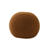 Maxbell Round Pillow Cushion Seating Cushion Plush Toy for Valentines Decoration Brown