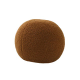 Maxbell Round Pillow Cushion Seating Cushion Plush Toy for Valentines Decoration Brown