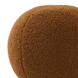 Maxbell Round Pillow Cushion Seating Cushion Plush Toy for Valentines Decoration Brown