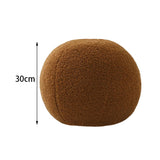 Maxbell Round Pillow Cushion Seating Cushion Plush Toy for Valentines Decoration Brown