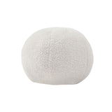 Maxbell Round Pillow Cushion Seating Cushion Plush Toy for Valentines Decoration White