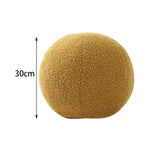 Maxbell Round Pillow Cushion Seating Cushion Plush Toy for Valentines Decoration Yellow