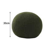 Maxbell Round Pillow Cushion Seating Cushion Plush Toy for Valentines Decoration Green