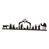 Maxbell Nativity Scene Wall Decor Nativity Wall Art Wall Sculptures for Church 35cmx8.4cm