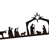 Maxbell Nativity Scene Wall Decor Nativity Wall Art Wall Sculptures for Church 46cmx14cm