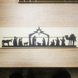 Maxbell Nativity Scene Wall Decor Nativity Wall Art Wall Sculptures for Church 46cmx14cm