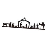 Maxbell Nativity Scene Wall Decor Nativity Wall Art Wall Sculptures for Church 46cmx14cm