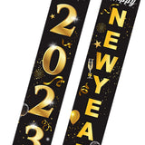 Maxbell 1 Pair New Year Porch Sign Banners Couplet Decor for Festival Doorway Garden Style A